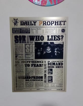 Customer photo review of The Daily Prophet Magic Frame