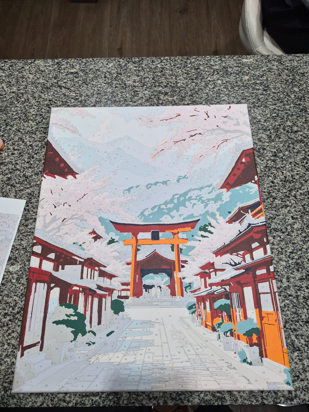 Customer photo review of Primavera en Kioto (Pintura por Números) 40x50 cm