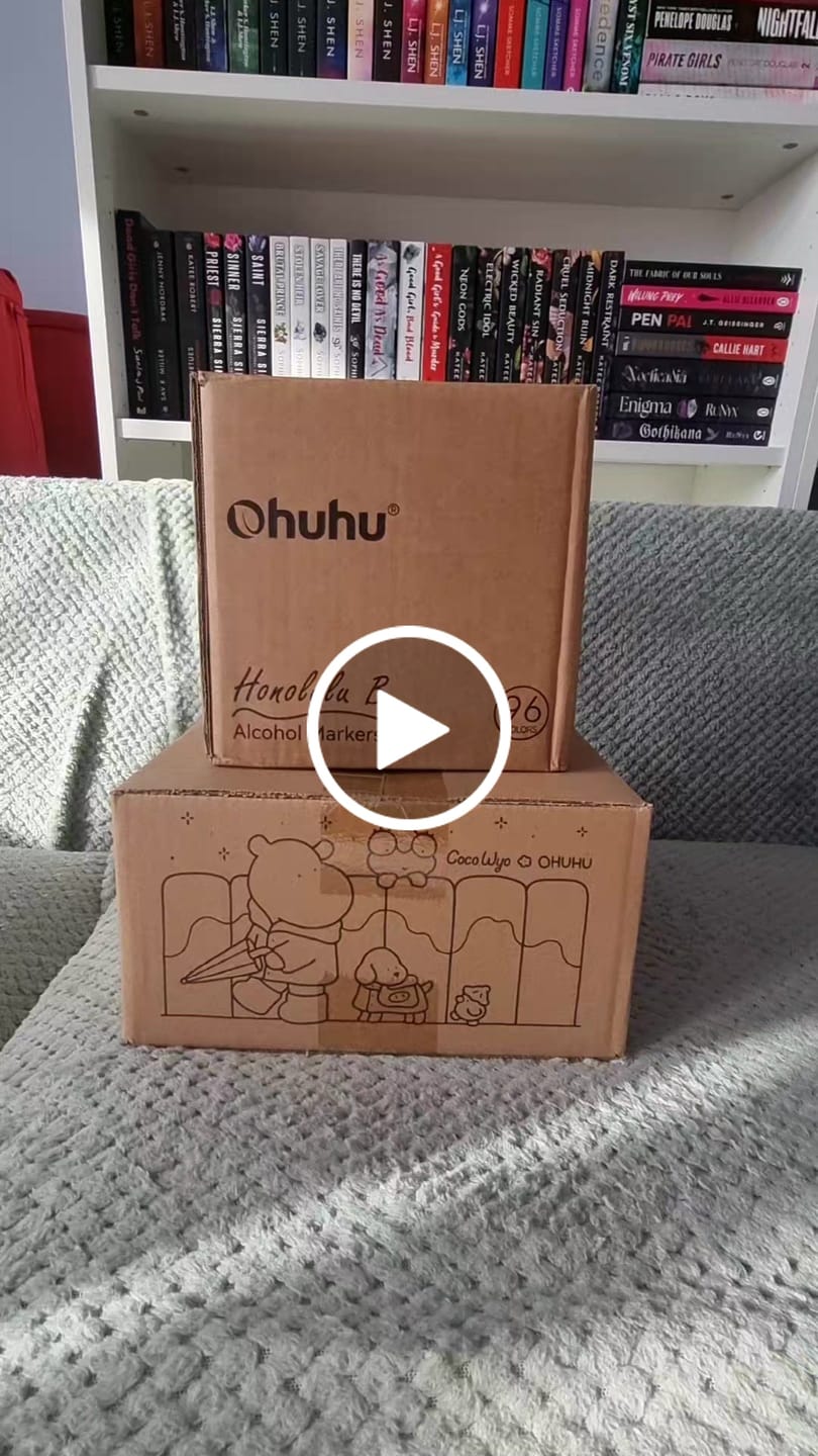 Customer video review of Ohuhu x Coco Wyo Cozy Mood Coloring Kit, Honolulu B 48 Colors Alcohol Markers with Brush & Fine Dual Tips, Coloring Book with Mood Tracker Pages