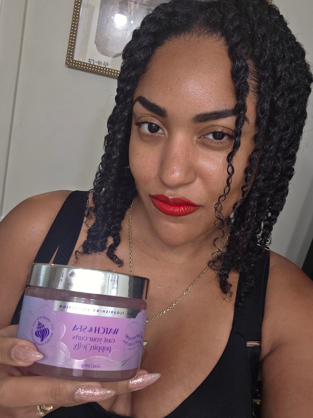 Customer photo review of Slickback Glaze & Cast Your Curls