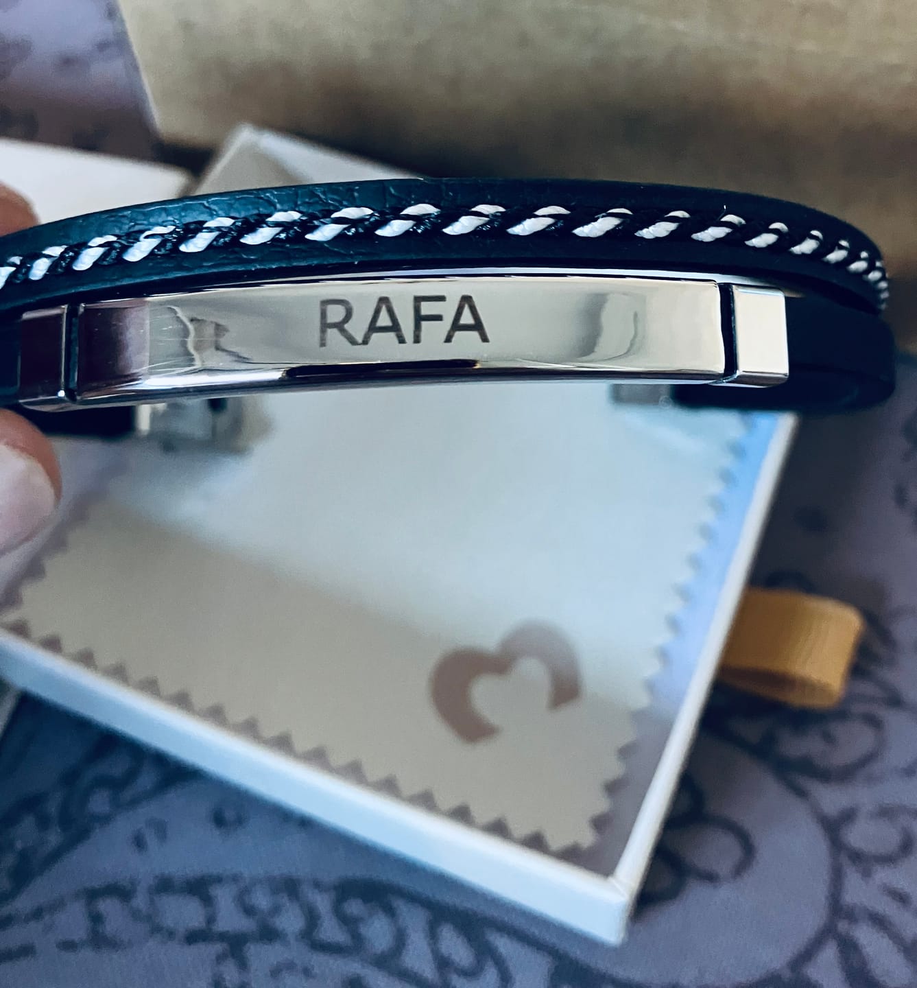 Customer photo review of Pulsera Hombre Lord - Personalizado