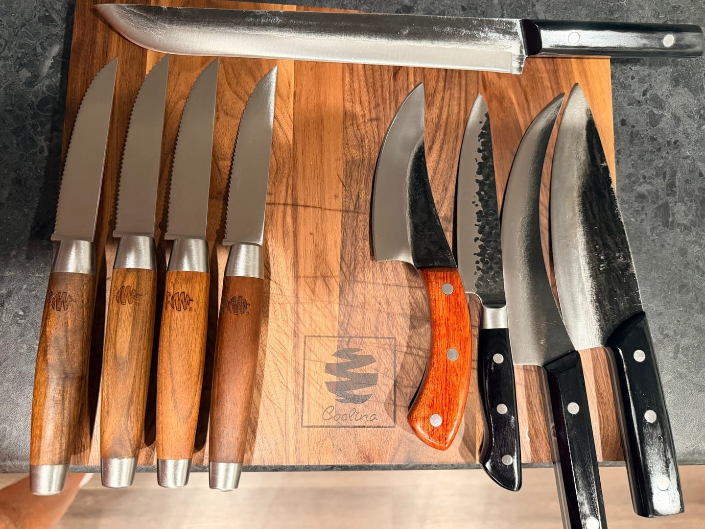 Customer photo review of Rustic Steak Knives