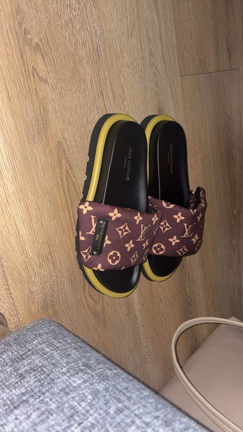 Customer photo review of Louis Vuitton Slides