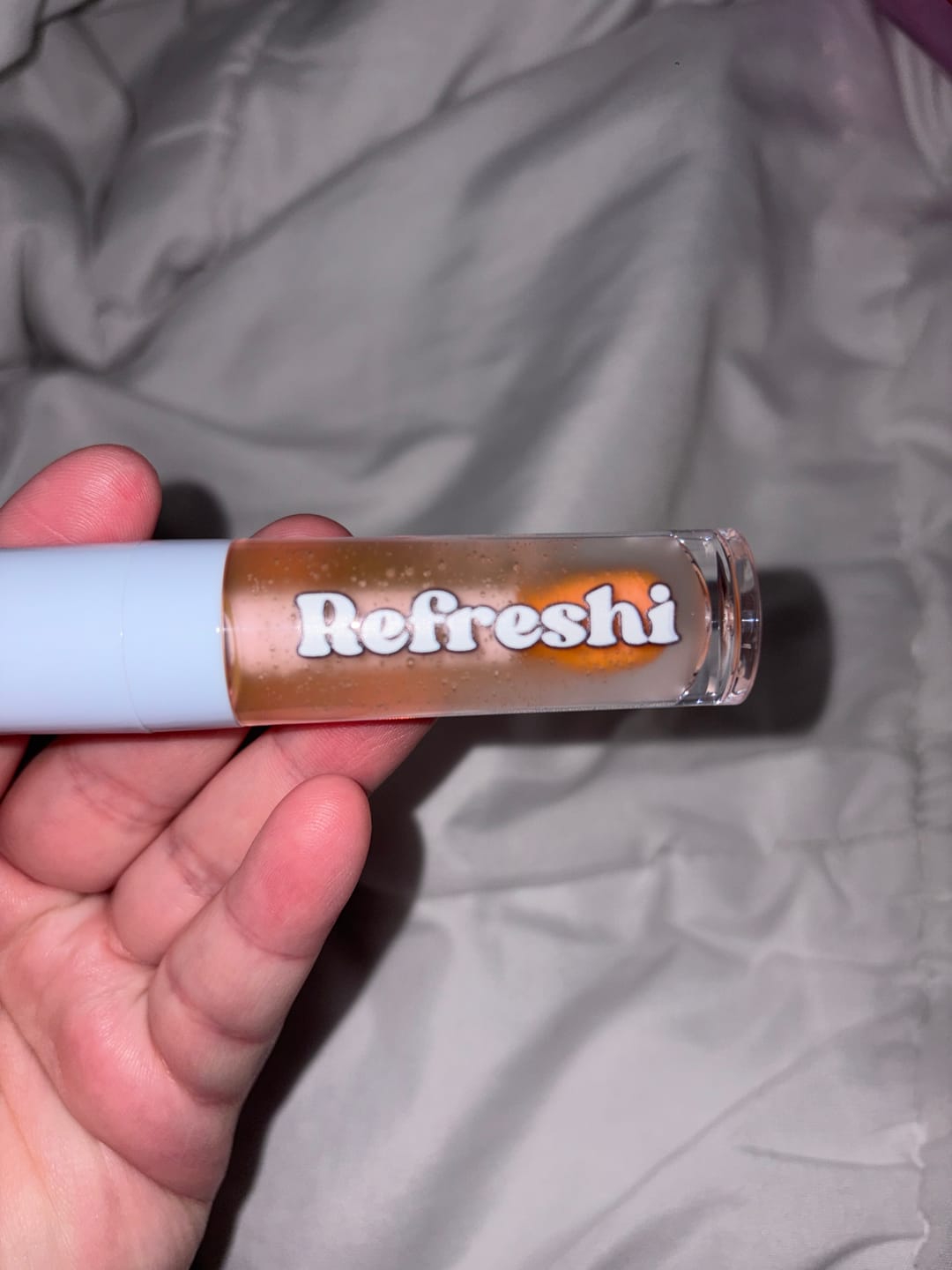 Customer photo review of Energy Drink Lip Pillow Gloss