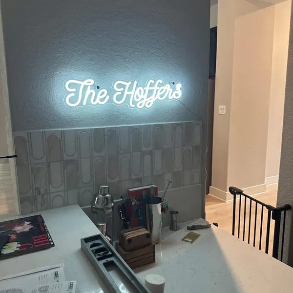 Customer photo review of Custom Neon: The Hoffers
