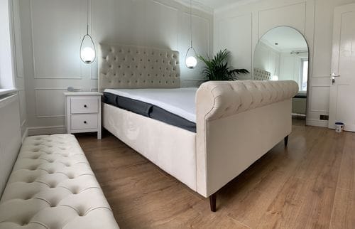 Customer photo review of Chester Deep Buttoned One Section Footstool