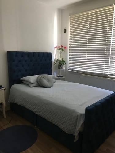 Customer photo review of Mayfair Chesterfield Upholstered Storage Drawer Divan Bed