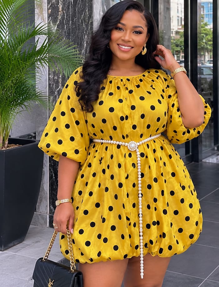 Customer photo review of The Lola Bubble Dress