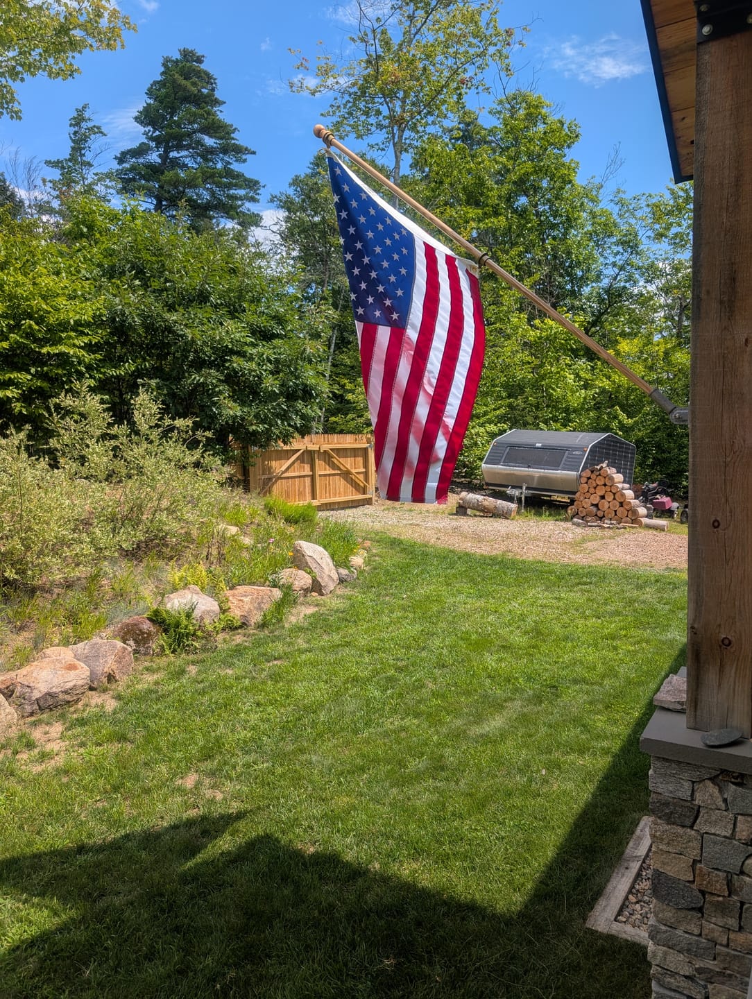 Customer photo review of 3' x 5' American Flag Set