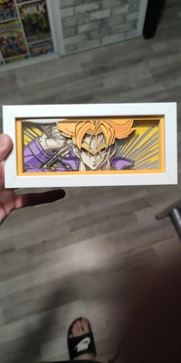 Customer photo review of 3D Anime Papercut LED Lightbox