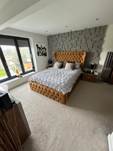 Customer photo review of Harris Chesterfield Winged Designer Bed