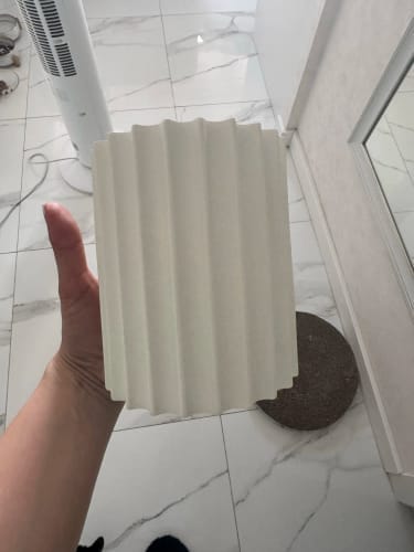 Customer photo review of White Nordic Minimalist LED Wall Lamp - Macaron Resin