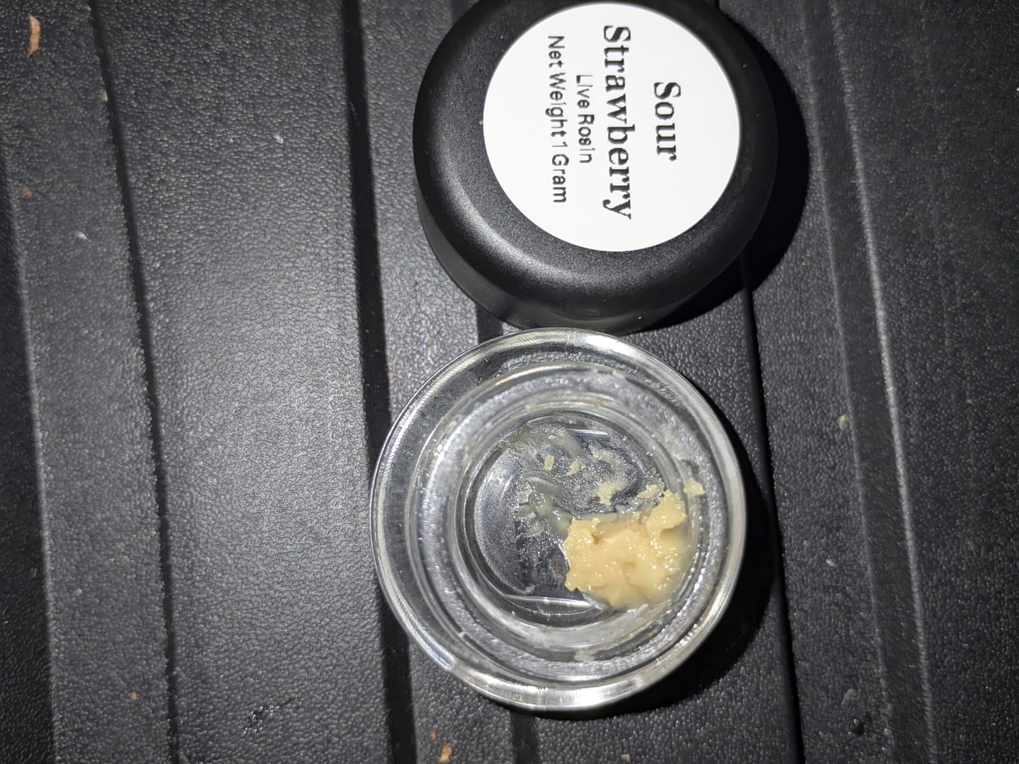 Customer photo review of Sour Strawberry | Live Rosin