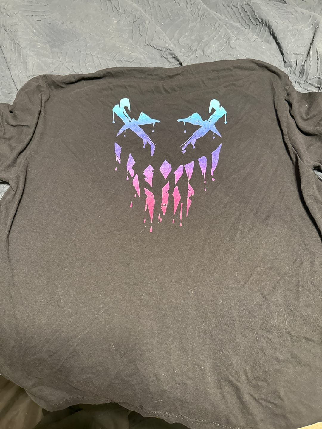 Customer photo review of Neon Nightmare tee