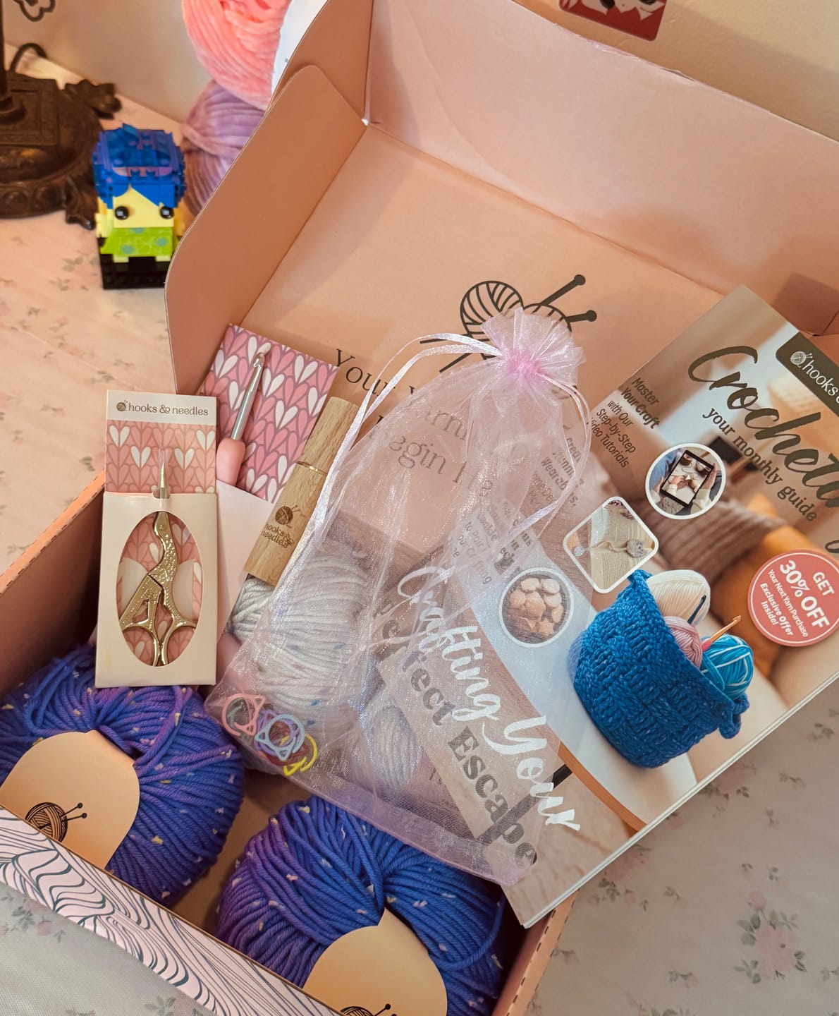 Customer photo review of Hooks & Needles Subscription Box