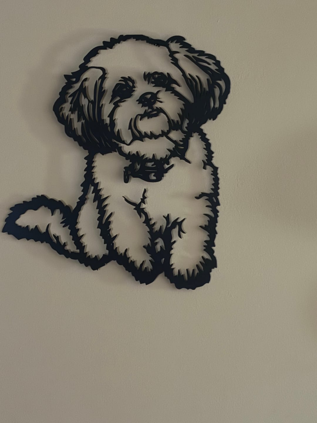 Customer photo review of Custom Metal Wall Art from Your Photo | Personalized Laser Cut Steel Decor