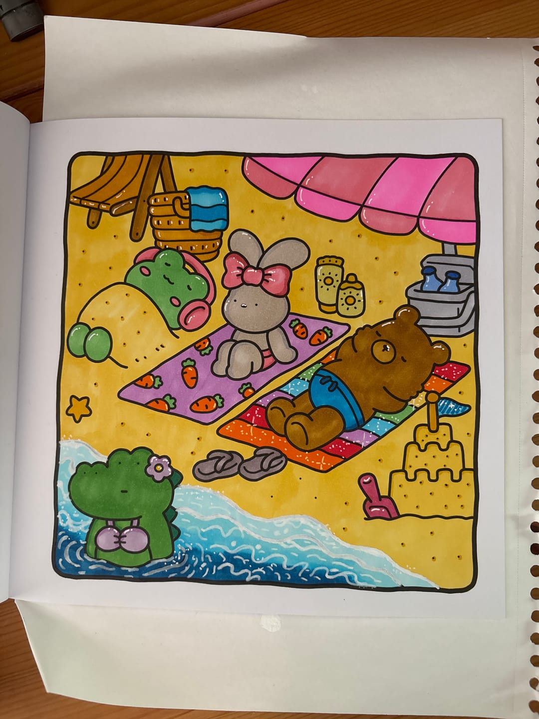 Customer photo review of Ohuhu Honolulu 72 Colors Dual Tips Alcohol Art Markers (New Color Codes)