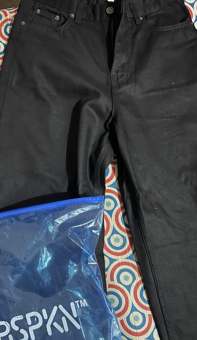 Customer photo review of Pitch Black Denim - Loose Fit - UNISEX