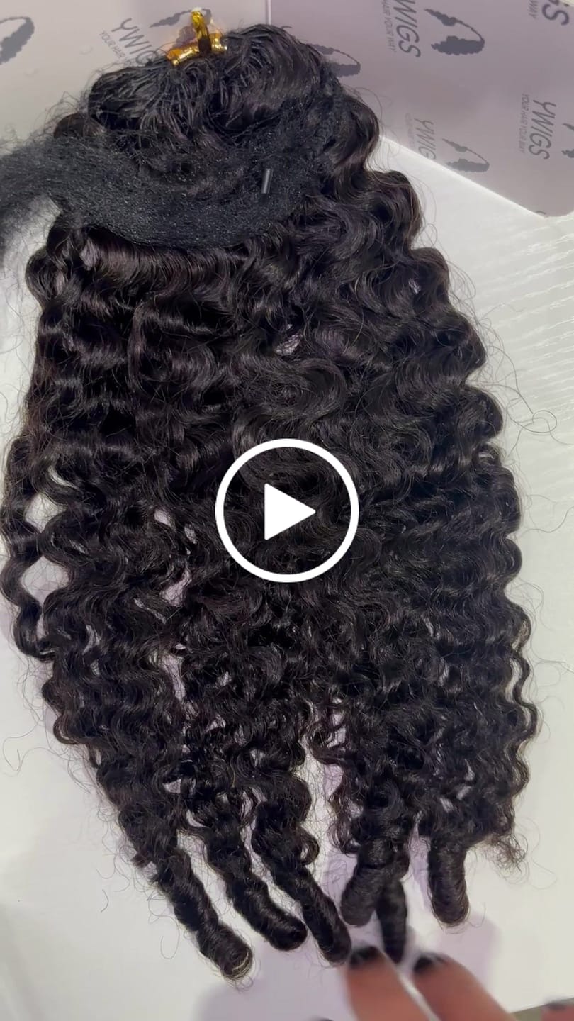 Customer video review of Ywigs Burmese Water Curly Human Crochet Hair