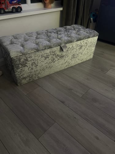 Customer photo review of Storage Ottoman Box