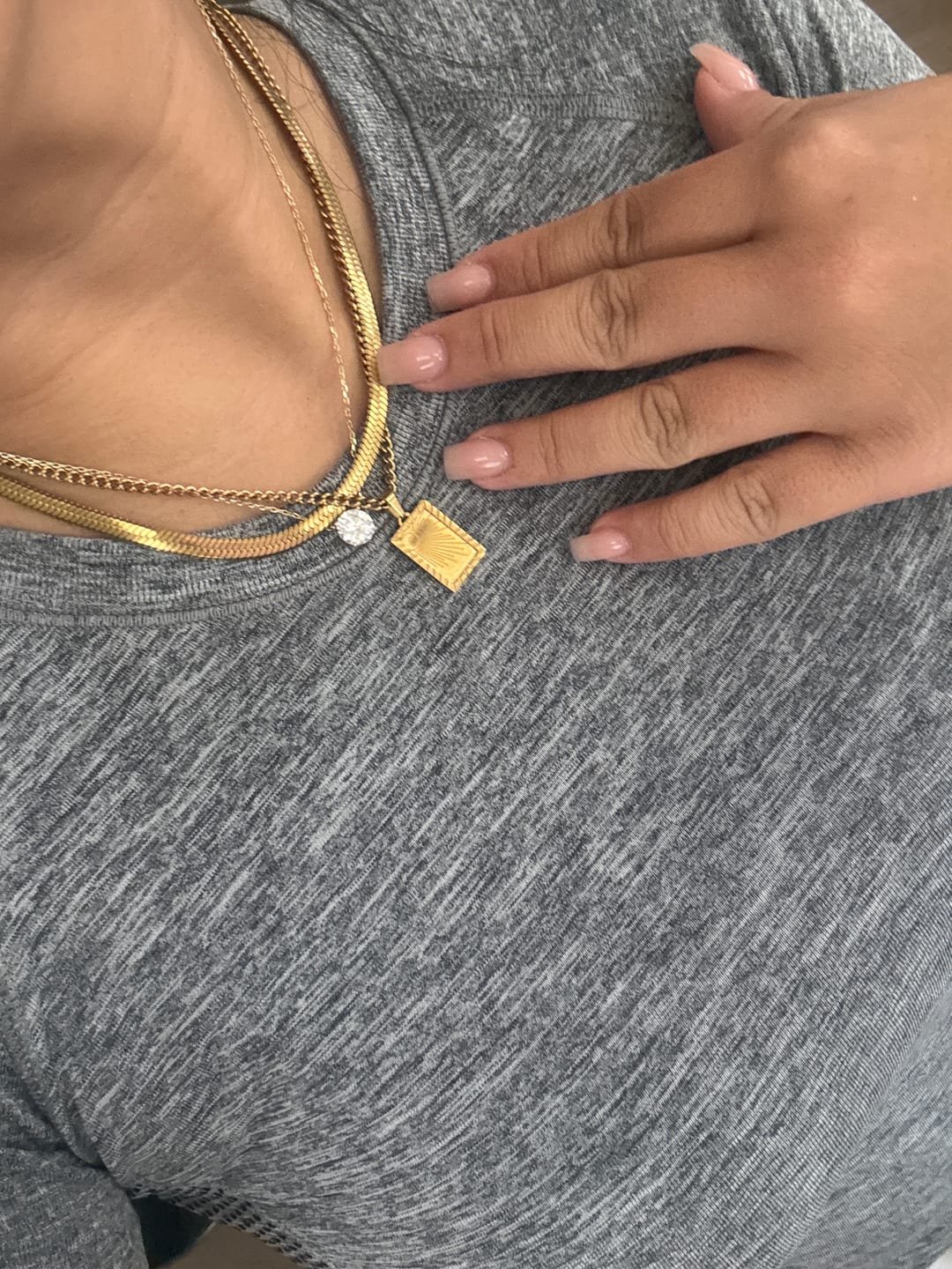 Customer photo review of Chelsea Herringbone Necklace (Bundle)