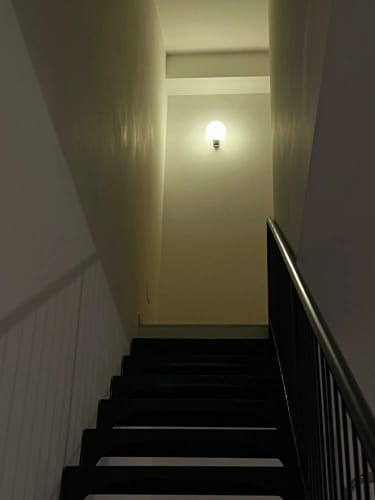 Customer photo review of Frosted Glass Ball Wall Light - Japandi Minimalist LED Sconce