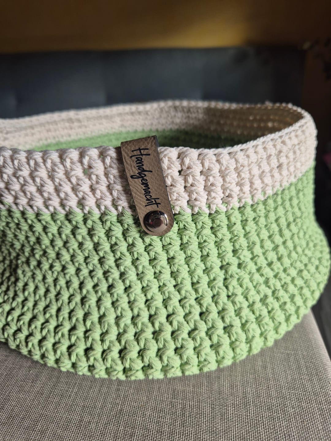 Customer photo review of Label-Set "Handgemacht"- Label aus Kunstleder - CS0026