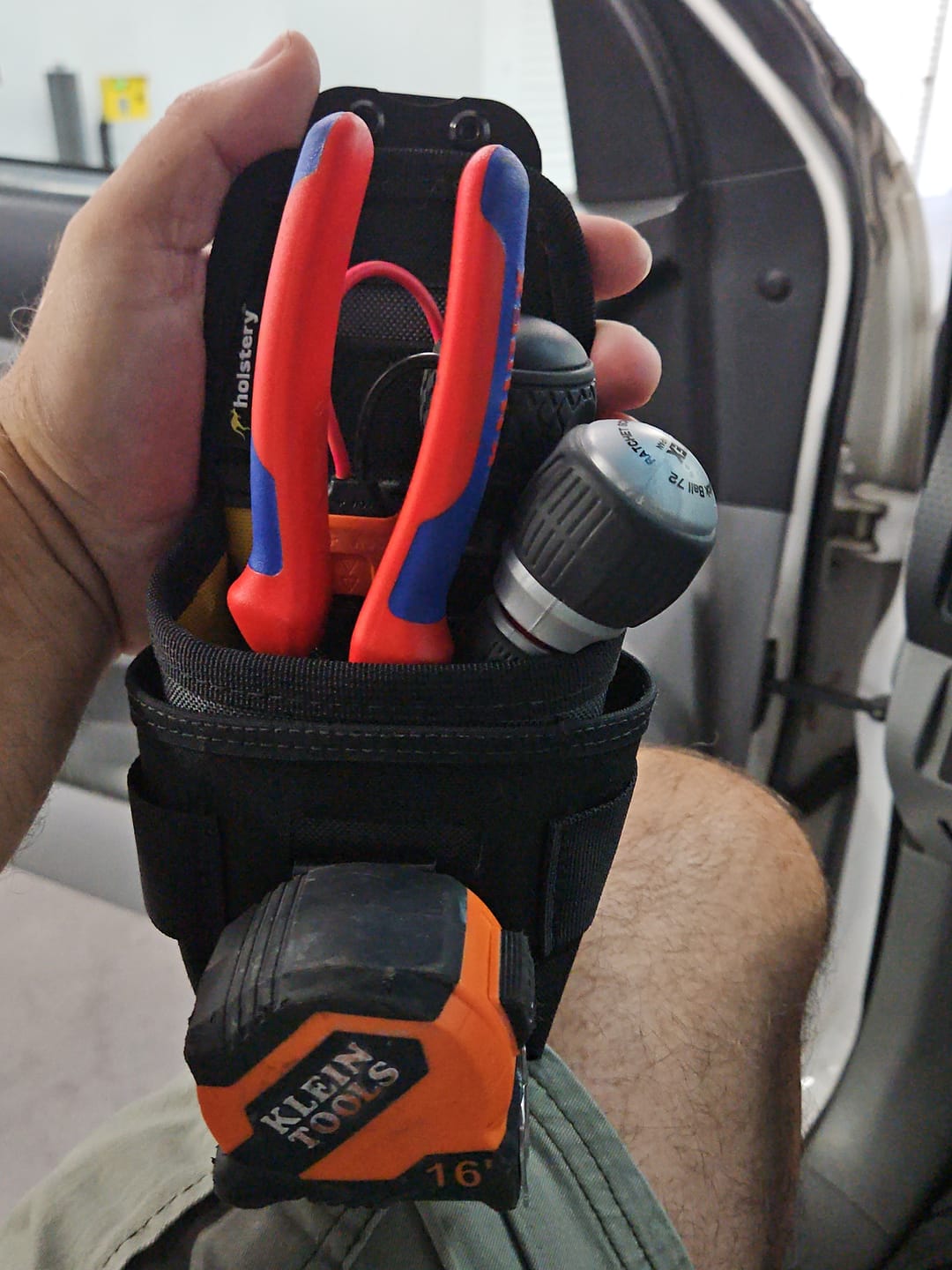 Customer photo review of ModPouch Mini | Clip-On Modular Tool Pouch