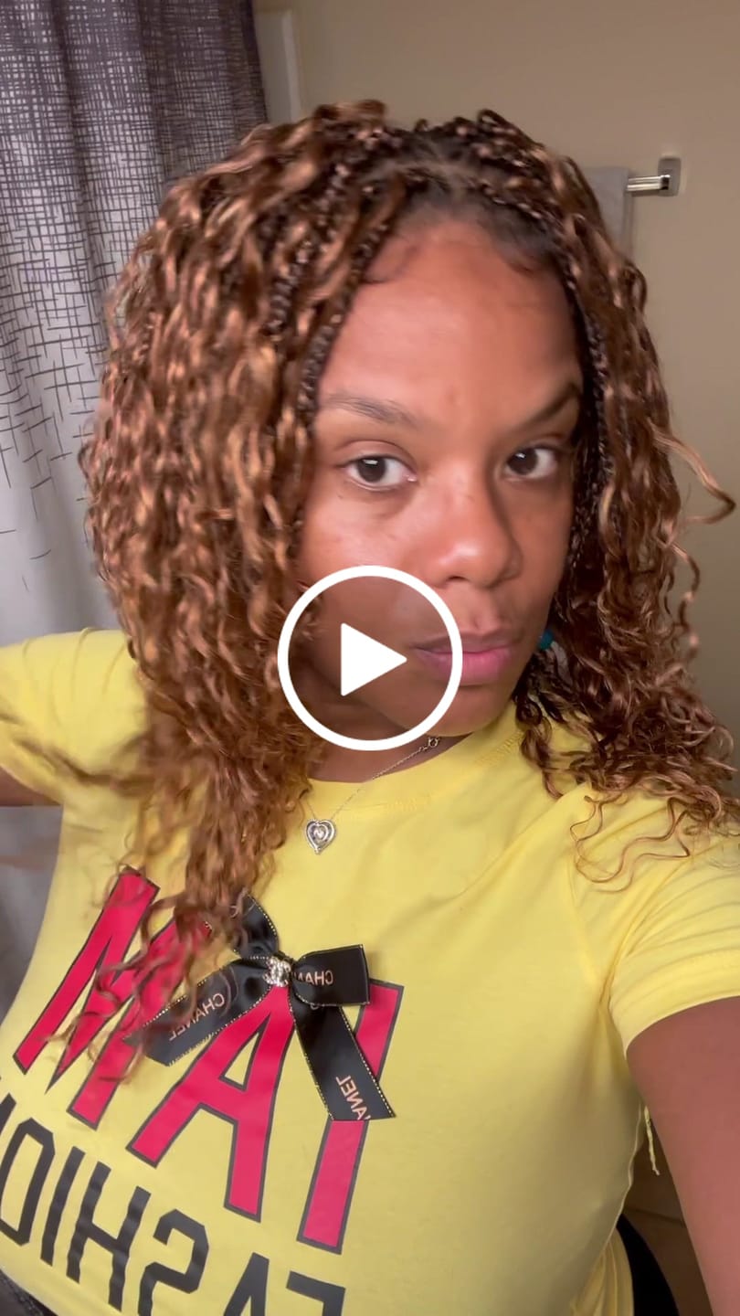 Customer video review of Vivi 16" - JALIZA Slip-On™ Glueless Swiss HD Full Lace Lightweight Version Human Hair Boho Box Braided Wig With C Cap Design And Stretchable Lace