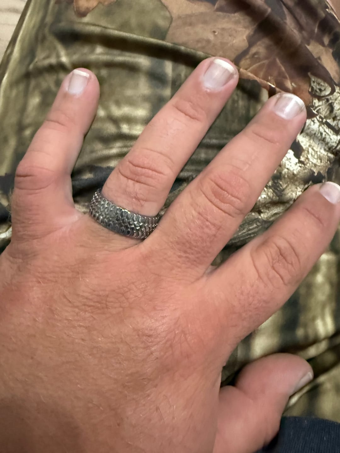 Customer photo review of Truck Tire Pattern Ring - Titanium 9mm