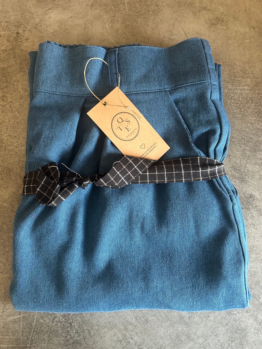 Customer photo review of Jupe culotte Margot - jean de coton bleu