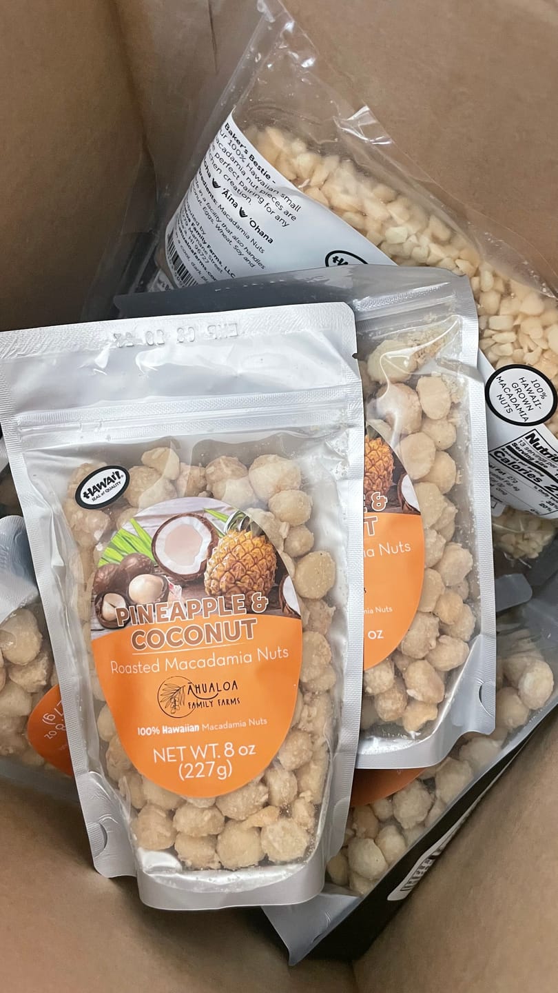 Customer photo review of Pineapple & Coconut Macadamia Nuts
