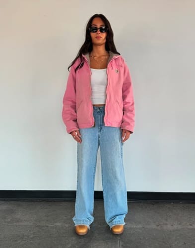 Customer photo review of Vintage Pink Carhartt Hooded Jacket™