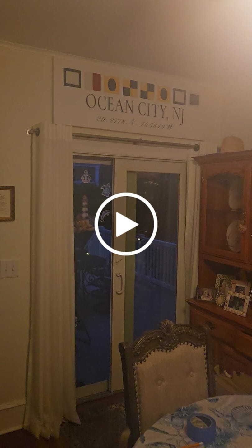 Customer video review of Personalized Nautical Flags Wall Decor