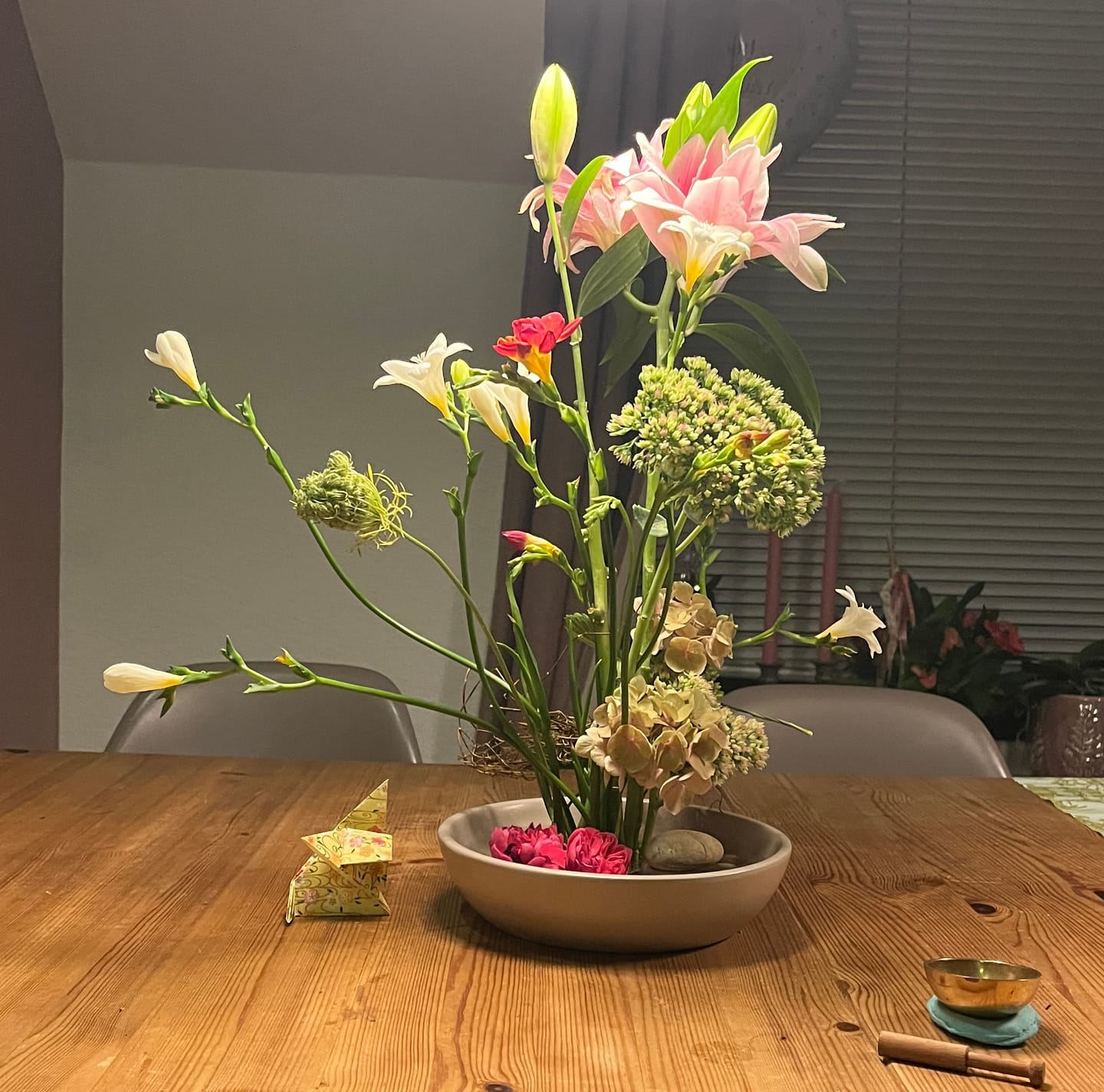 Customer photo review of Kenzan Ikebana Blumennadel Rund - 61 mm