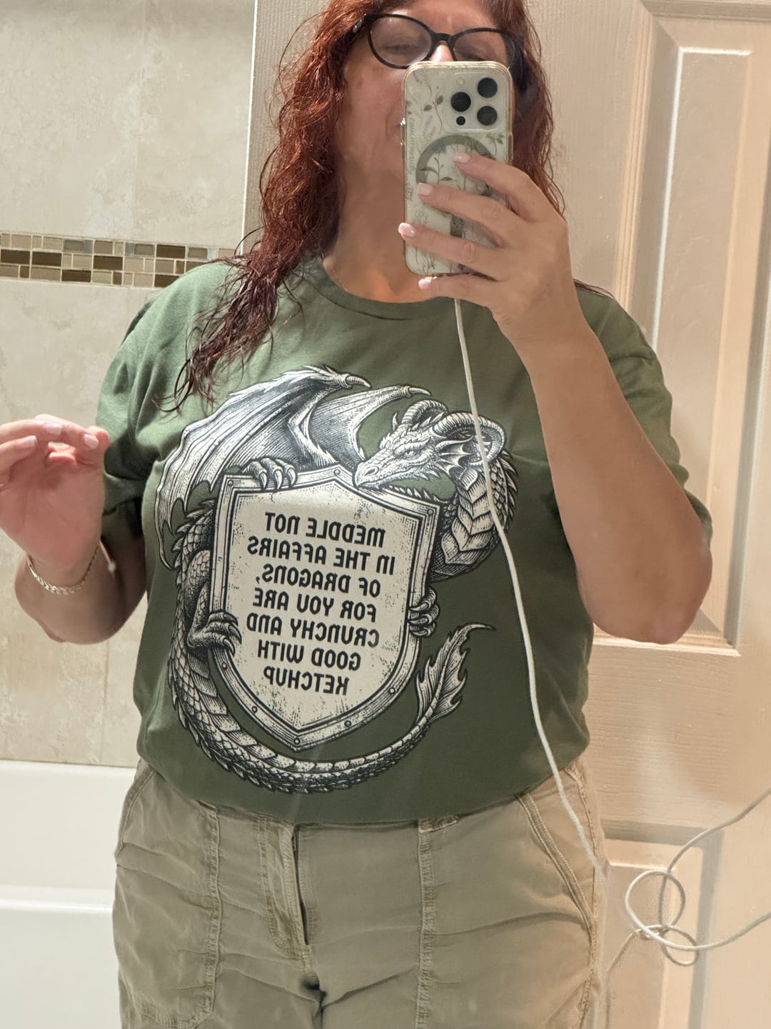 Customer photo review of Meddle Not Shield T-Shirt