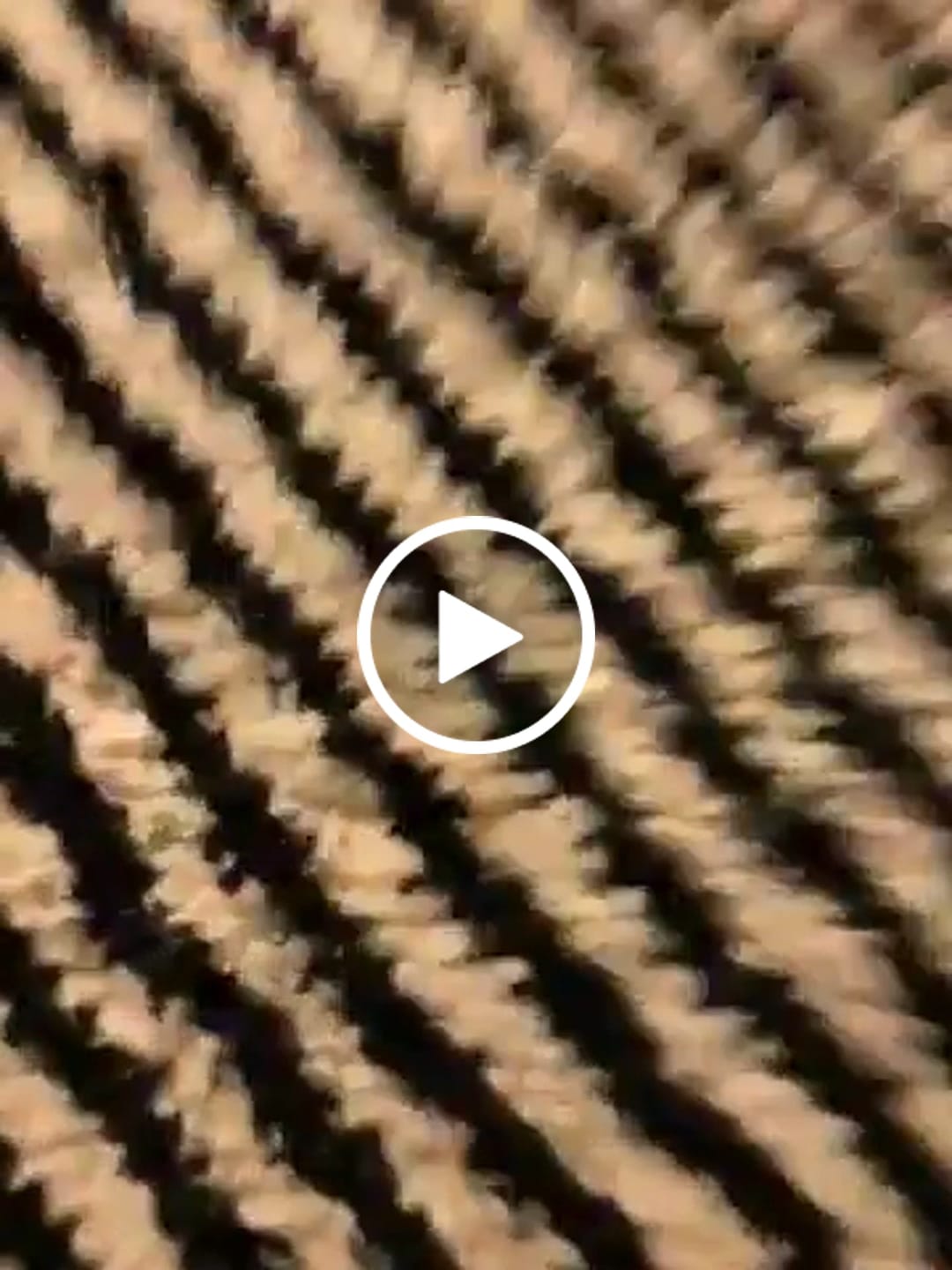Customer video review of Hypnotic Beni Mrirt Rug – Black line & white Wool Artwork