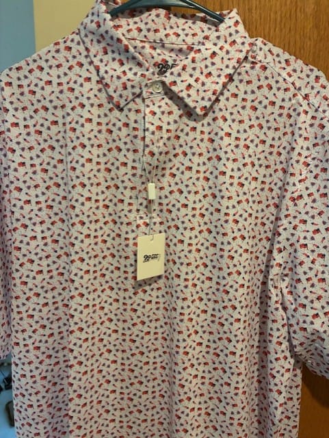 Customer photo review of Golf Of America Men's Polo