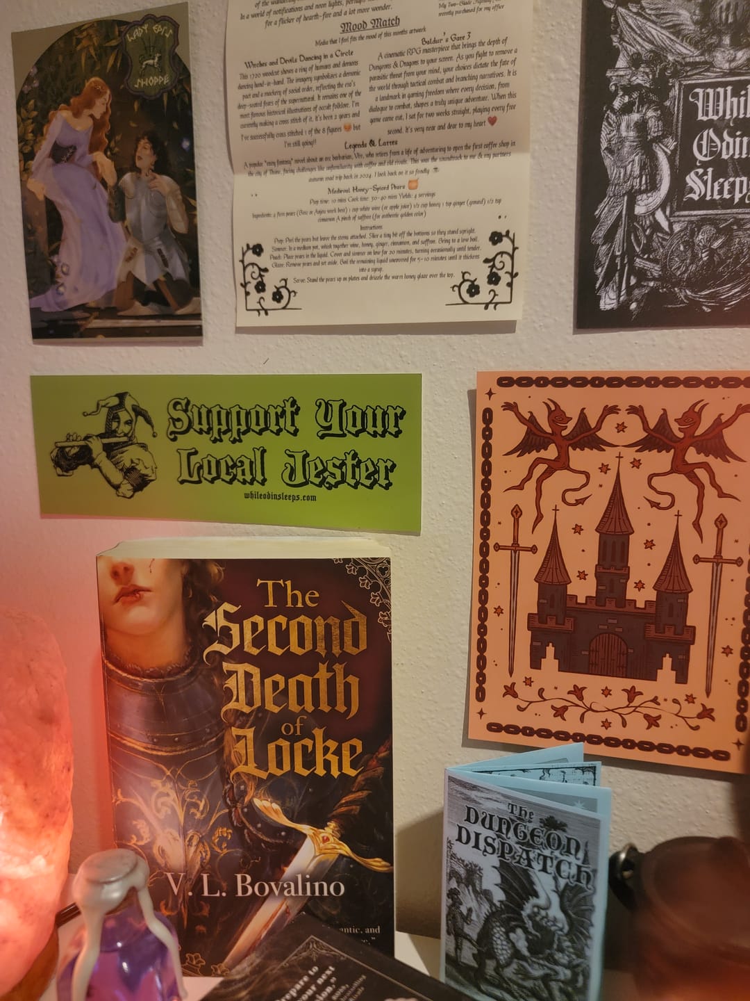 Customer photo review of Support You Local Jester Bumper Sticker