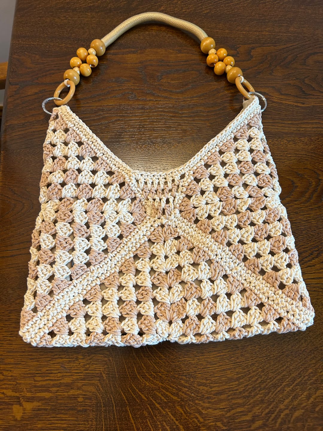 Customer photo review of Sunny Holiday shoulder bag crochet kit