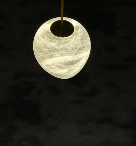 Customer photo review of Copper Moon Alabaster Wall Sconce