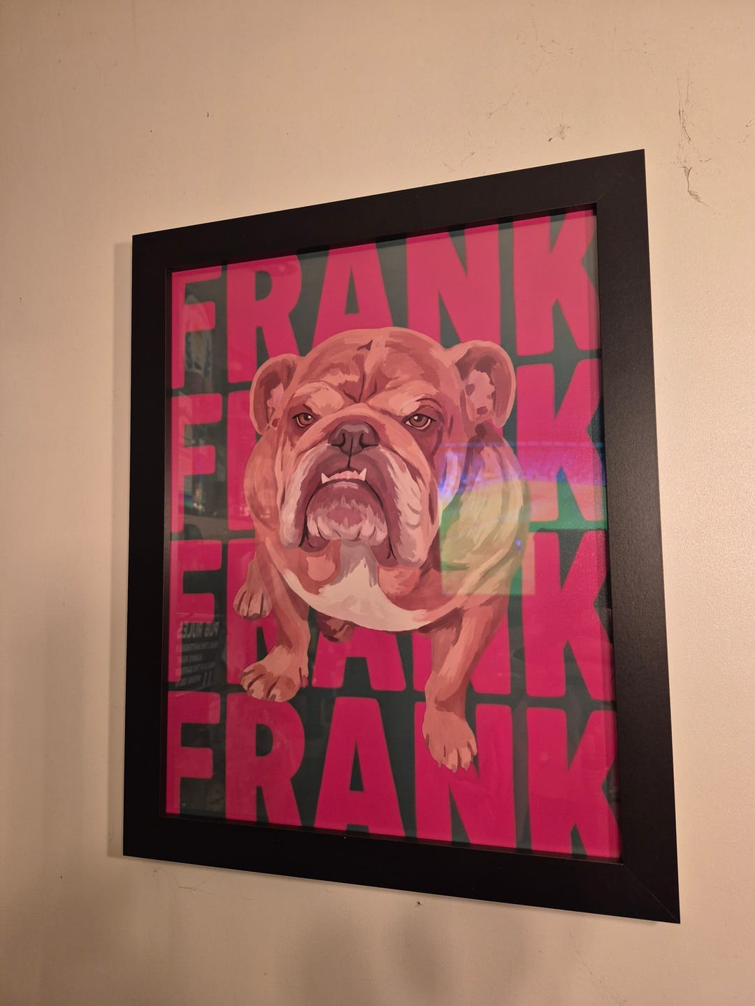 Customer photo review of Big Name - Personalised Poster