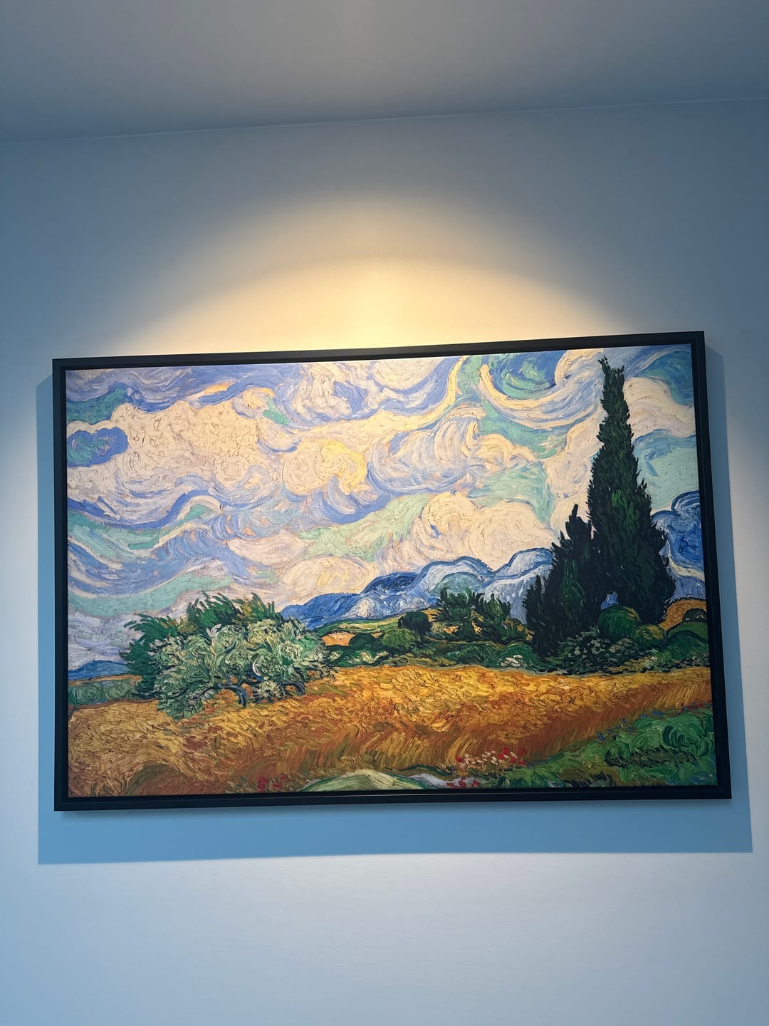Customer photo review of Wheat Field With Cypresses by Van Gogh Canvas Art