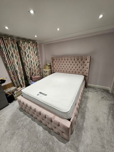 Customer photo review of Stanhope Winged Chesterfield Designer Bed