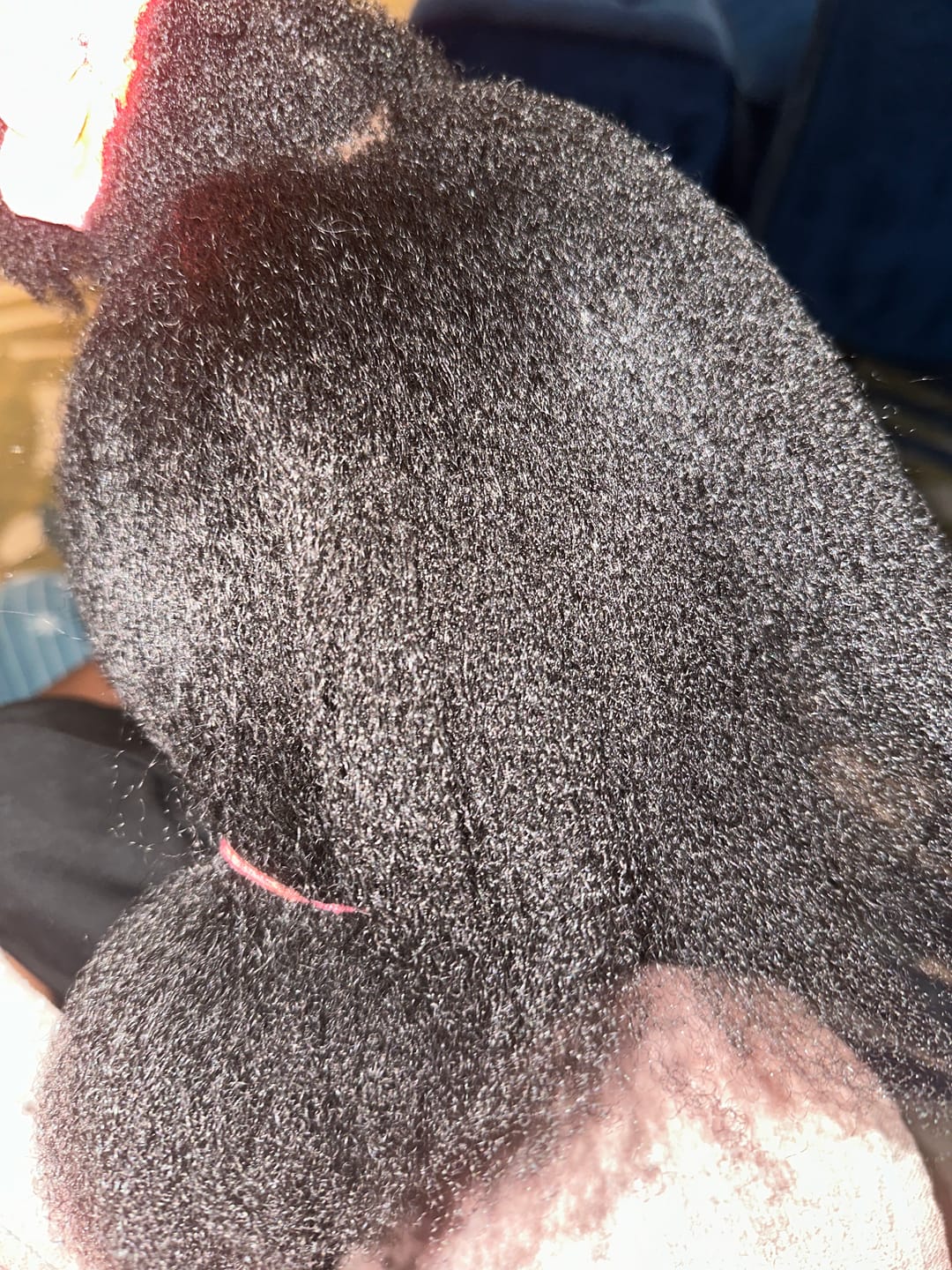 Customer photo review of Scalp Moisturizing Leave-In Treatment