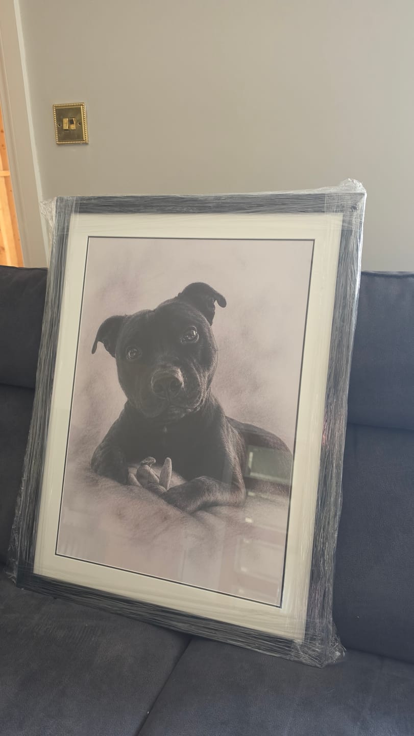 Customer photo review of Charcoal - Personalised Poster