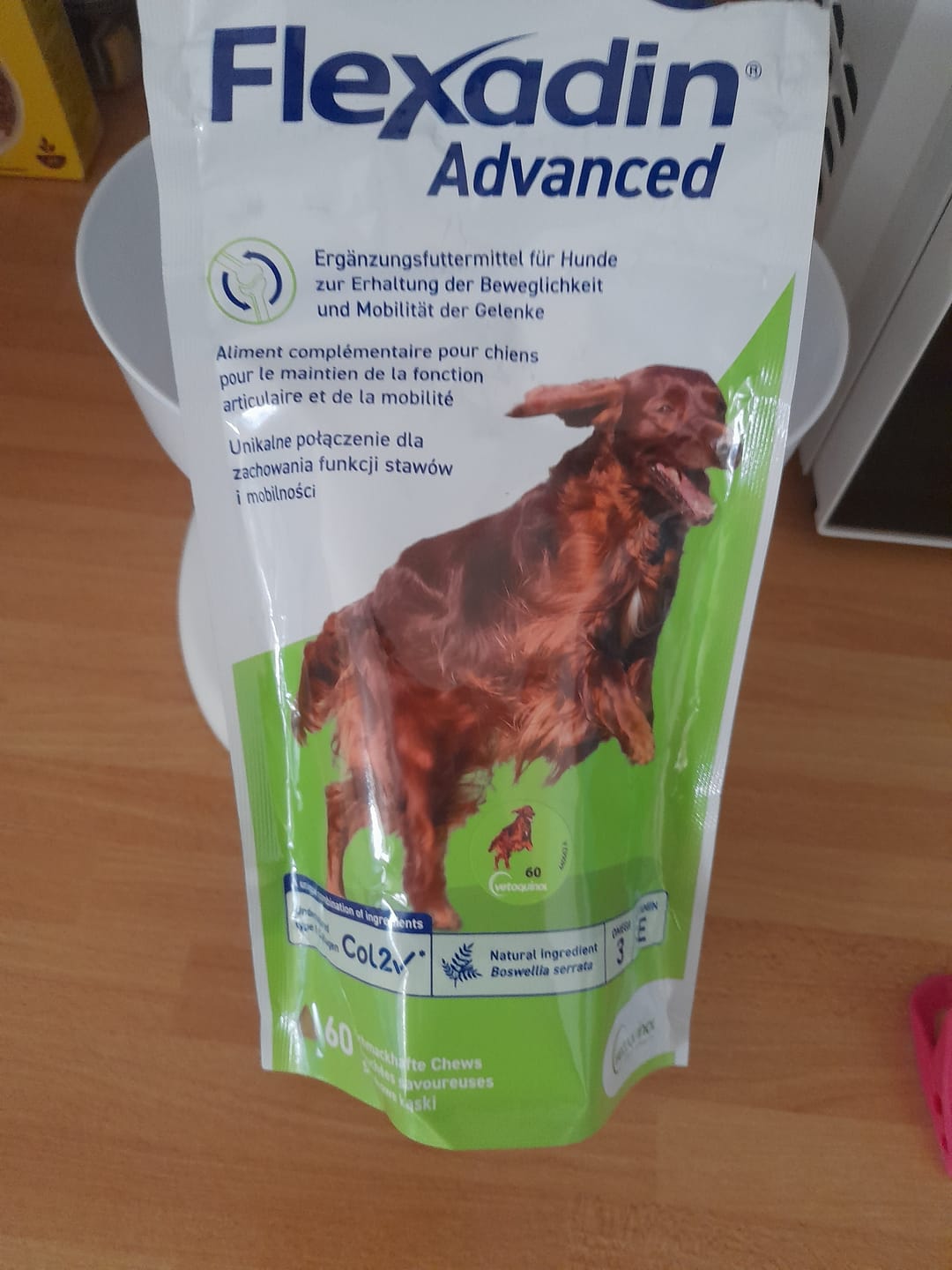 Customer photo review of FLEXADIN ADVANCED (60 tavolette) – Favorisce il metabolismo articolare dei cani