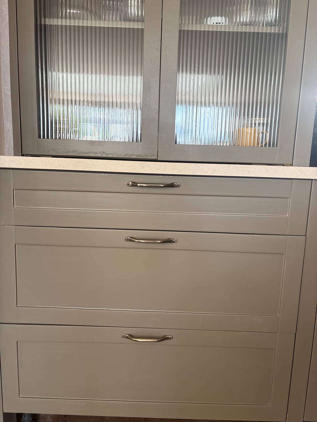 Customer photo review of Classic Aged Bronze Cupboard Handles