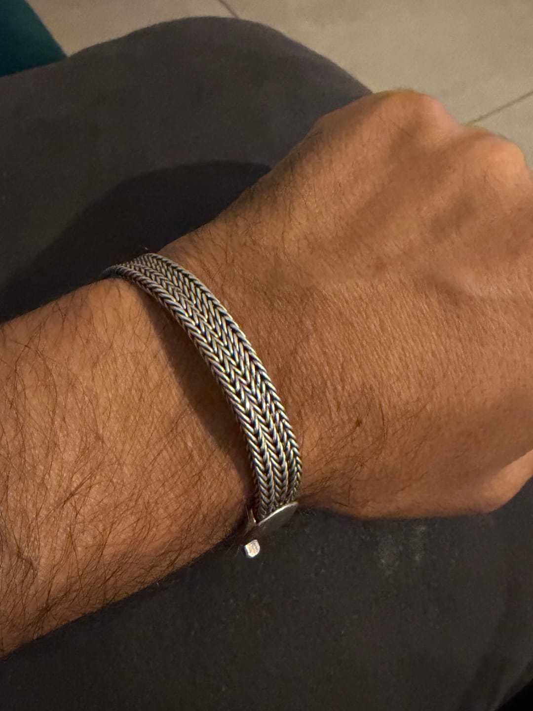 Customer photo review of צמיד כסף - THE TRINITY