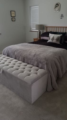 Customer photo review of Storage Ottoman Box